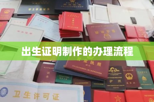 定边出生证明制作的办理流程