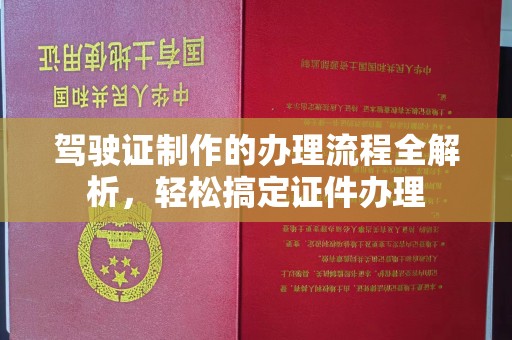 定边驾驶证制作的办理流程全解析，轻松搞定证件办理