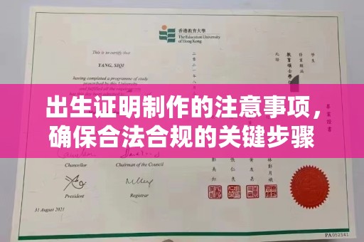 定边出生证明制作的注意事项，确保合法合规的关键步骤