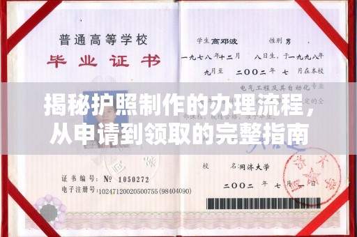 定边揭秘护照制作的办理流程，从申请到领取的完整指南