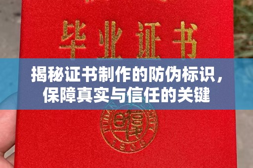 定边揭秘证书制作的防伪标识，保障真实与信任的关键
